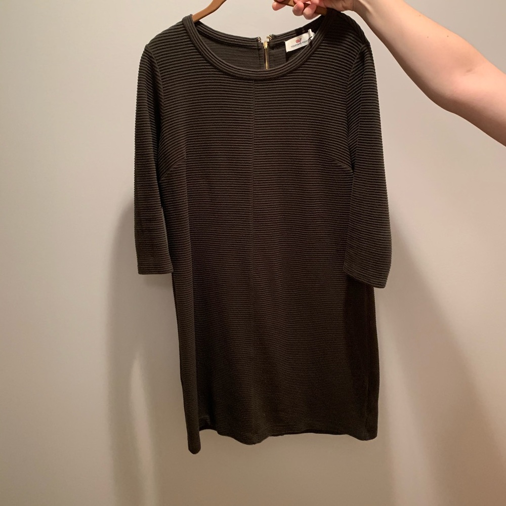 Vineyard Vines Green Winter Dress